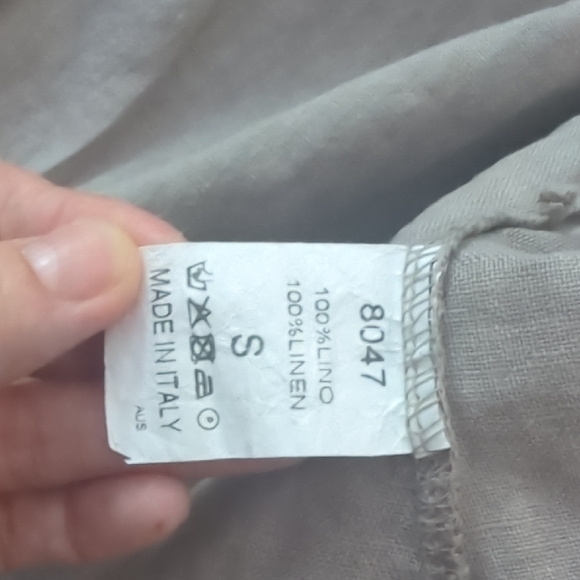 Linen Italy Long Sleeve Button-Up Dress Coat - Picture 6 of 8